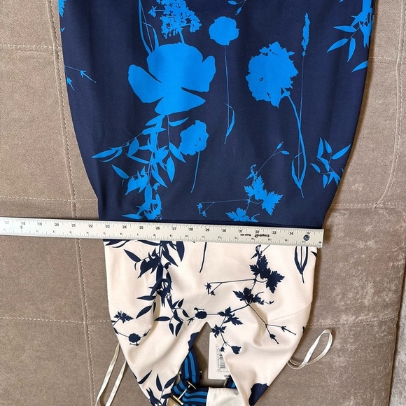 Ted Baker Navy and Cream Elegant Dress - Picture 11 of 15